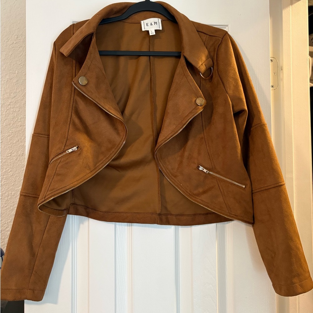 Women's Brown Suede Jacket